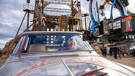 Behind the scenes of “Furiosa: A Mad Max Saga”: The ALEXA 65 was used as the primary camera on dollies, cranes and remote arm tracking vehicles.